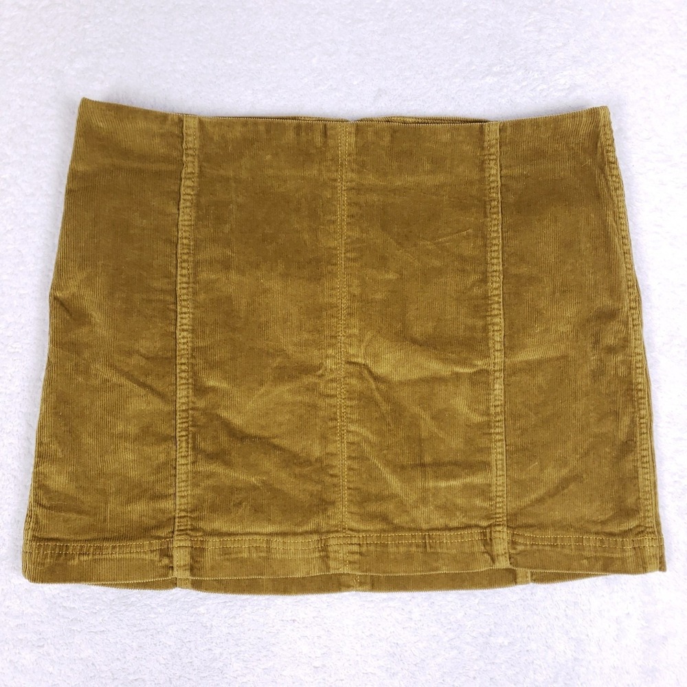 Wild Fable Mustard Gold Corduroy Mini Skirt 16